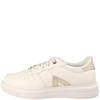 LAURA WOMENS LACE TRAINER - CREAM LEATHER
