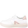 LAURA WOMENS LACE TRAINER - WHITE LEATHER