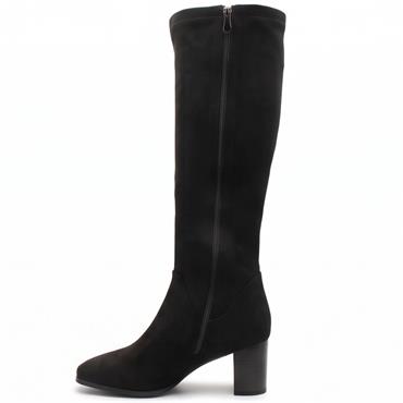 SUSST WOMENS SQUARE TOE HIGH LEG BOOT - BLACK