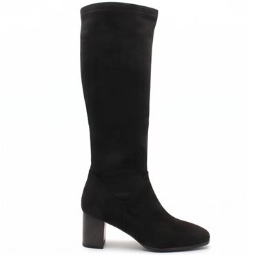 SUSST WOMENS SQUARE TOE HIGH LEG BOOT - BLACK