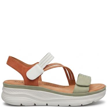 REDZ WOMENS WEDGE STRAP SANDAL - EARTH