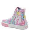 LELLI KELLY GIRLS UNICORN ZIP LACE BOOT - WHITE MULTI