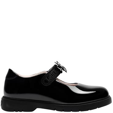 LELLI KELLY GIRLS DELILAH STRAP SHOE - BLACK PATENT