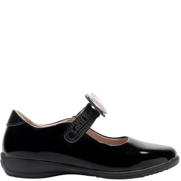 LELLI KELLY GIRLS SABRINA SCHOOL SHOE - BLACK PATENT