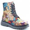 HEAVENLY FEET WOMENS ZIP LACE ANKLE BOOT - OCEAN