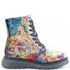 HEAVENLY FEET WOMENS ZIP LACE ANKLE BOOT - OCEAN