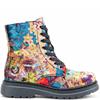 HEAVENLY FEET WOMENS ZIP LACE ANKLE BOOT - OCEAN