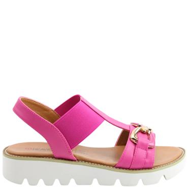 HEAVENLY FEET WOMENS SANDAL - FUCHSIA