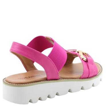 HEAVENLY FEET WOMENS SANDAL - FUCHSIA