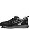 G COMFORT MENS TEX LACE TRAINER - BLACK GREY