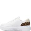 RIEKER WOMENS LACE TRAINER - WHITE