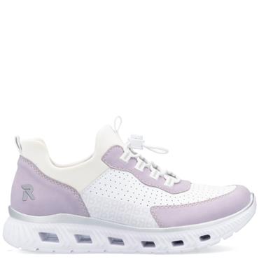 RIEKER WOMENS EVOLUTION CORD TRAINER - WHITE MULTI