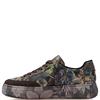 RIEKER WOMENS ZIP TRAINERS - BROWN