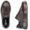 RIEKER WOMENS ZIP TRAINERS - BROWN