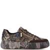RIEKER WOMENS ZIP TRAINERS - BROWN