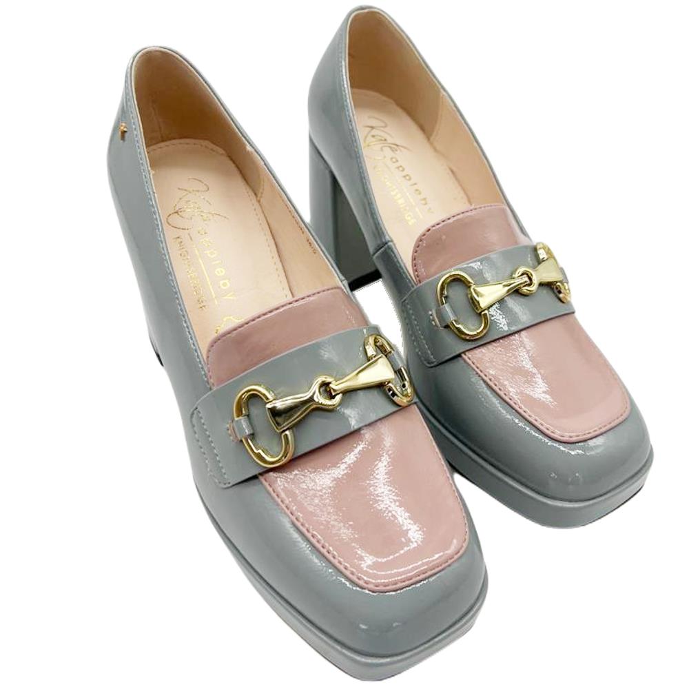 KATE APPLEBY WOMENS PLATFORM COURT SHOE GREY Paul Byron Shoes Ireland
