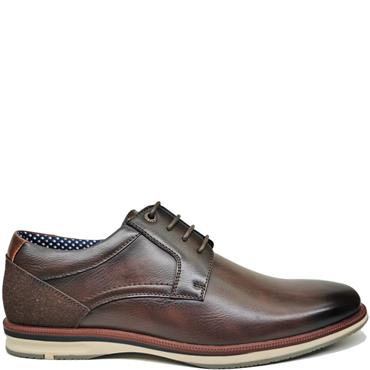 MARCOZZI MENS LACE CASUAL SHOE - OAK