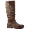 LUNAR WOMENS ZIP HIGH LEG BOOT - BROWN