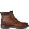 MARCOZZI MENS ZIP LACE ANKLE BOOT - COGNAC