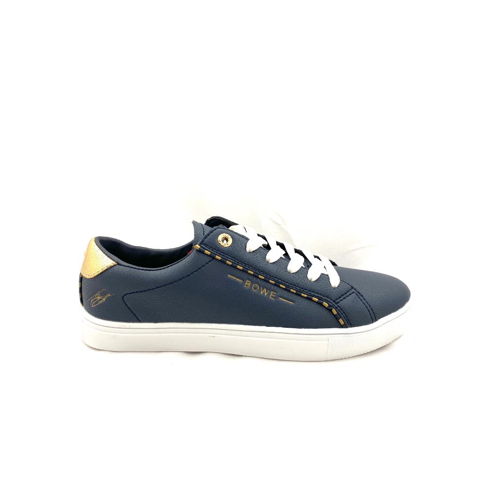 TOMMY BOWE WOMENS LACE TRAINER NAVY WHITE Paul Byron