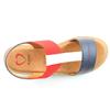 HEAVENLY FEET WOMENS SANDAL - NAVY RED WHITE