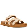 STEVE MADDEN WOMENS FLAT STRAP SANDAL - NATURAL RAFFIA