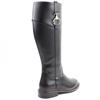 HEAVENLY FEET WOMENS ZIP HIGH LEG BOOT - BLACK