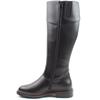 HEAVENLY FEET WOMENS ZIP HIGH LEG BOOT - BLACK