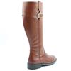 HEAVENLY FEET WOMENS ZIP HIGH LEG BOOT - TAN