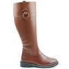 HEAVENLY FEET WOMENS ZIP HIGH LEG BOOT - TAN
