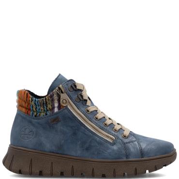 RIEKER WOMENS ANKLE BOOT - BLUE