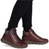 RIEKER WOMENS LEATHER LACE ANKLE BOOT - RED