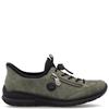 RIEKER WOMENS ELASTIC COMFORT SHOE - GREEN
