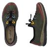 RIEKER WOMENS ELASTIC COMFORT SHOE - GREEN MULTI