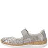 RIEKER WOMENS STRAP SHOE - METALLIC