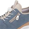 RIEKER WOMENS ZIP PULL CORD TRAINER - BLUE