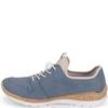 RIEKER WOMENS ZIP PULL CORD TRAINER - BLUE