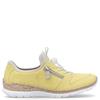 RIEKER WOMENS ZIP PULL CORD TRAINER - YELLOW