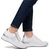 RIEKER WOMENS LACE ZIP TRAINER - WHITE