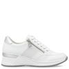 RIEKER WOMENS LACE ZIP TRAINER - WHITE