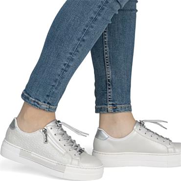 RIEKER WOMENS TRAINERS - SILVER PLATINUM