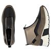 RIEKER WOMENS WEDGE ZIP ANKLE BOOT - BROWN