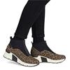 RIEKER WOMENS WEDGE ZIP ANKLE BOOT - LEOPARD MULTI
