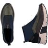 RIEKER WOMENS WEDGE ZIP ANKLE BOOT - MULTI