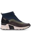 RIEKER WOMENS WEDGE ZIP ANKLE BOOT - MULTI