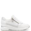 RIEKER WOMENS WEDGE ZIP LACE TRAINER - WHITE