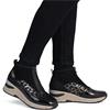RIEKER WOMENS WEDGE ZIP ANKLE BOOT - BLACK MULTI