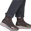RIEKER WOMENS ZIP ANKLE BOOT - BROWN