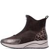 RIEKER WOMENS ZIP ANKLE BOOT - BROWN