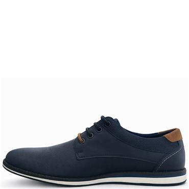 NINETY 78 MENS LACE CASUAL SHOE - NAVY